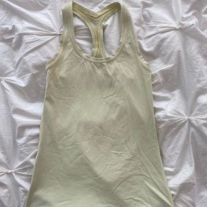 Size 2 light neon yellow lululemon cool racerback nulu tank